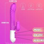 Rechargeable Waterproof Pleasure Toy with Heating Function