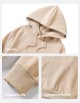 Comfy Khaki Hooded Sweatshirt for Men