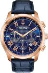 Bulova Men's Classic Chronograph Watch with Blue Strap