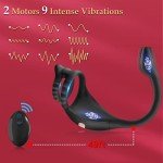 Remote Control Vibrating Cock Ring & Butt Plug