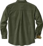 Men's Army Flannel Shirt, Long Sleeve, Cotton Large