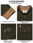 Men's Army Flannel Shirt, Long Sleeve, Cotton Large