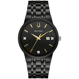 Bulova Men's Black Ion-Plated Quartz Watch