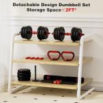 Adjustable Dumbbell Set with Connector, 4-in-1 Free Weights