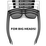 MAXJULI XXL Polarized Sunglasses for Big Heads
