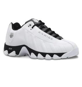 K-Swiss Men's ST329 Sneaker, White/Black, Size 10.5