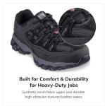 Skechers Men's Steel Toe Construction Shoe, Black/Charcoal