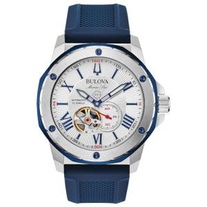 Bulova Men's Marine Star Automatic Watch, Blue Strap