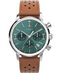 Timex Men's Marlin Watch - Brown Strap, Green Dial