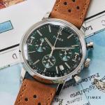 Timex Men's Marlin Watch - Brown Strap, Green Dial
