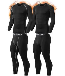 TELALEO Men’s Thermal Fleece Long Johns Set