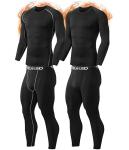 TELALEO Men’s Thermal Fleece Long Johns Set
