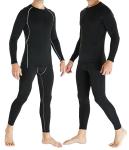 TELALEO Men’s Thermal Fleece Long Johns Set