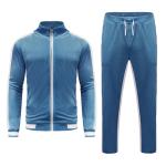 KISSQIQI Men's Gold Velvet Tracksuit Set
