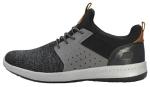 Skechers Men's Delson Camden Sneakers, Black/Grey 10.5