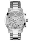 GUESS Silver-Tone Chronograph Bracelet Watch