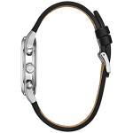 Bulova Classic Chronograph Watch with Black Leather Strap