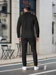 Men's Casual 2-Piece Track Suit Set - Black