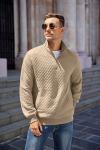 COOFANDY Men's Quilted Zip Pullover Sweatshirt