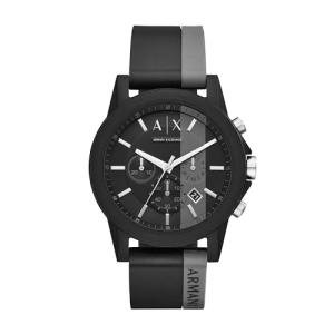 Armani Exchange Men's Black & Gray Chronograph Watch