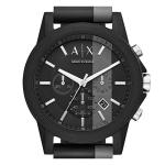 Armani Exchange Men's Black & Gray Chronograph Watch