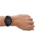 Armani Exchange Men's Black & Gray Chronograph Watch