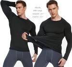 5 Pack Men's Thermal Compression Long Sleeve Shirts