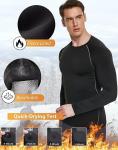 5 Pack Men's Thermal Compression Long Sleeve Shirts
