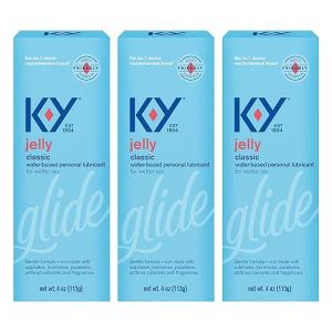 K-Y Jelly Classic Water-Based Personal Lubricant 3 Pack