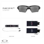 Oakley Flak 2.0 XL Black Polarized Sunglasses for Men