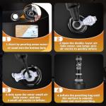 Freestanding 70'' Punching Bag with Gloves and Pump