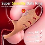Vibrating Penis Sleeve and Ring for Men