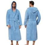 Men's Hooded Bathrobe - Soft, Quick Dry & Warm