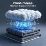 Men's Hooded Bathrobe - Soft, Quick Dry & Warm