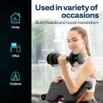 VIVOHOME Adjustable Dumbbell Set with Tray