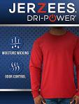 Jerzees Men's Dri-Power Long Sleeve Tee - Black