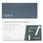 LOLA Ultra Thin Latex Condoms with Lube - 24 Count