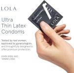 LOLA Ultra Thin Latex Condoms with Lube - 24 Count