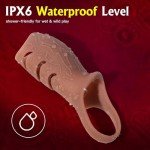 Vibrating Penis Sleeve and Ring for Men