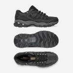 Skechers Men's Memory Foam Fashion Sneakers, Black