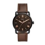 Fossil Men's Copeland Black Leather and Steel Watch