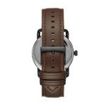 Fossil Men's Copeland Black Leather and Steel Watch