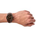 Fossil Men's Copeland Black Leather and Steel Watch