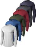 Men's Quick Dry Long Sleeve T-Shirt 6-Pack