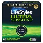 LifeStyles Ultra Sensitive Latex Condoms - 40 Pack