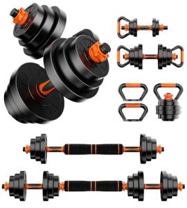 90LBS Adjustable Dumbbell Set for Home Workouts