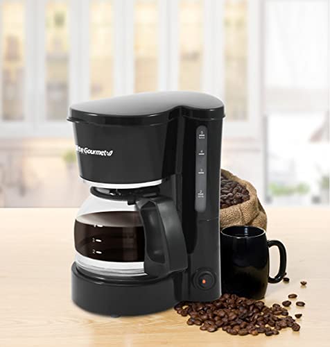 Elite Gourmet EHC-5055# Black Drip Coffee Maker
