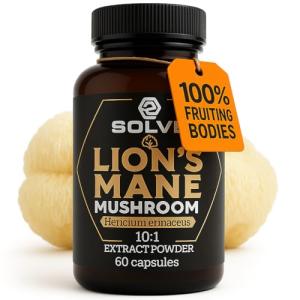SOLVELabs Lions Mane High Strength Nootropic Supplement