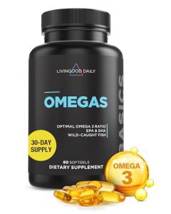 Livingood Daily Omega 3 Fish Oil Softgels
