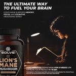SOLVELabs Lions Mane High Strength Nootropic Supplement